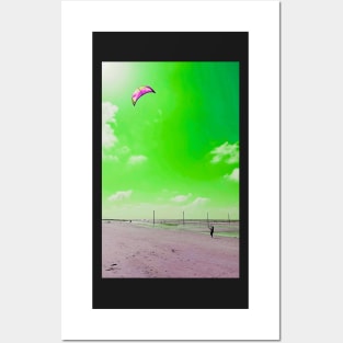 Beach Kiting No. 4 Posters and Art